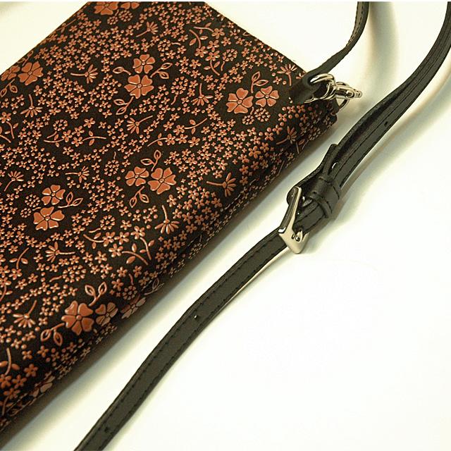 印傳屋（INDEN-YA） 印伝 スマホケース ミニポシェット ショルダー