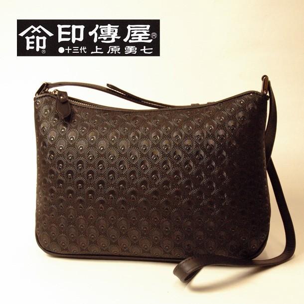 印傳屋　ショルダーバッグ　鹿革　甲州印伝 印傳屋（INDEN-YA） 印伝ショルダーバッグ 印伝 レディース 印伝屋