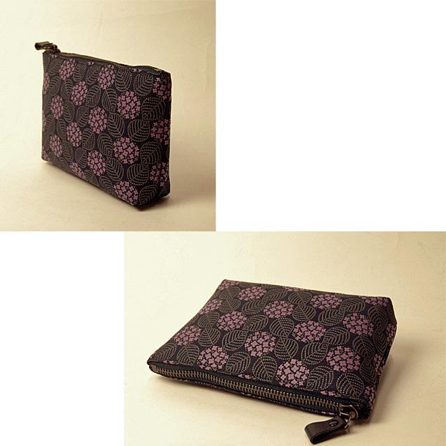 印傳屋（INDEN-YA） 印伝ポーチ レディース みその 鹿革 漆甲州印伝