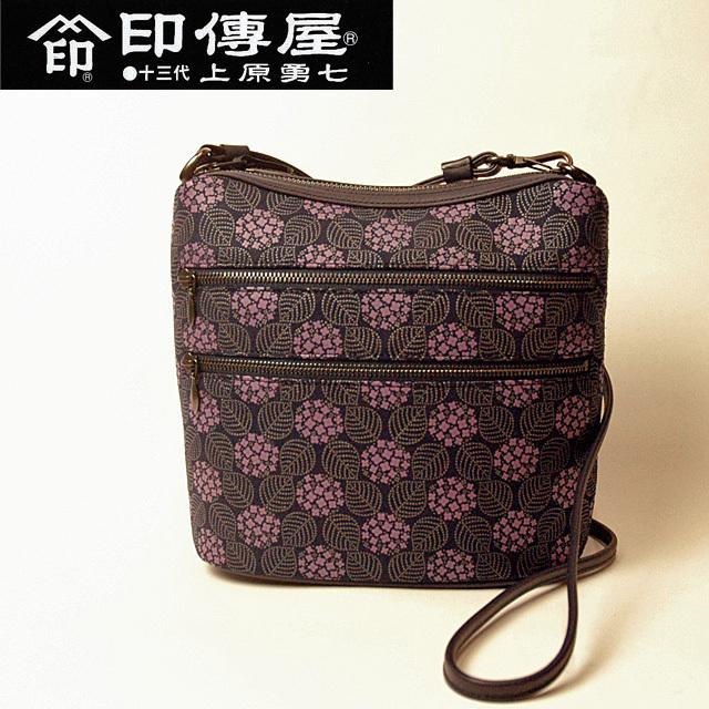 印傳屋（INDEN-YA） 印伝 ショルダーバッグ レディース みその 鹿革 漆