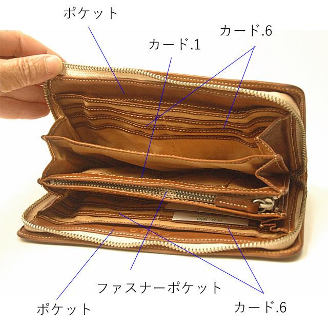 リリイ ラウンド 長財布 日本製 リリー リアルマインド REAL MIND 馬革