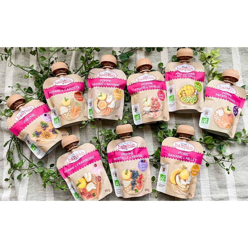 babybio ベビービオ 有機ベビースムージー(90g) 【オレンジ・バナナ 14