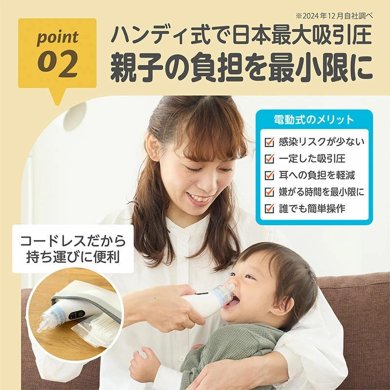 Dr.EDISON 電動鼻水吸引器 PochiSui ポチスイ 【最上位モデル】 鼻吸い