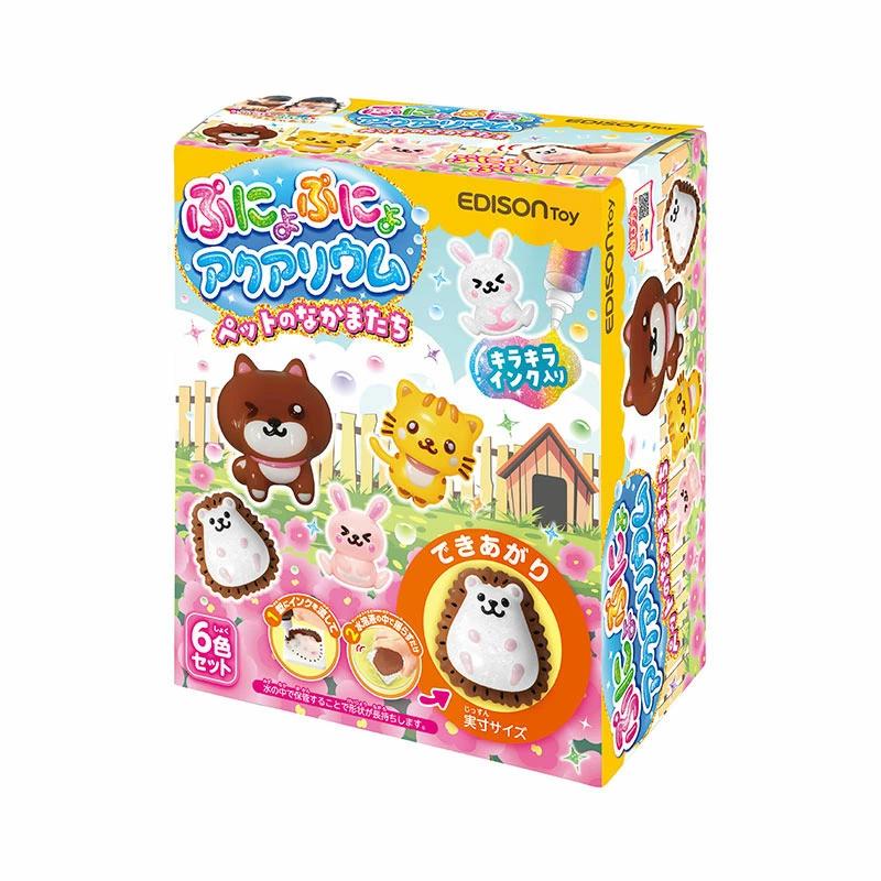 EDISONToy ぷにょぷにょアクアリウムmini 【ペットのなかまたち 6色