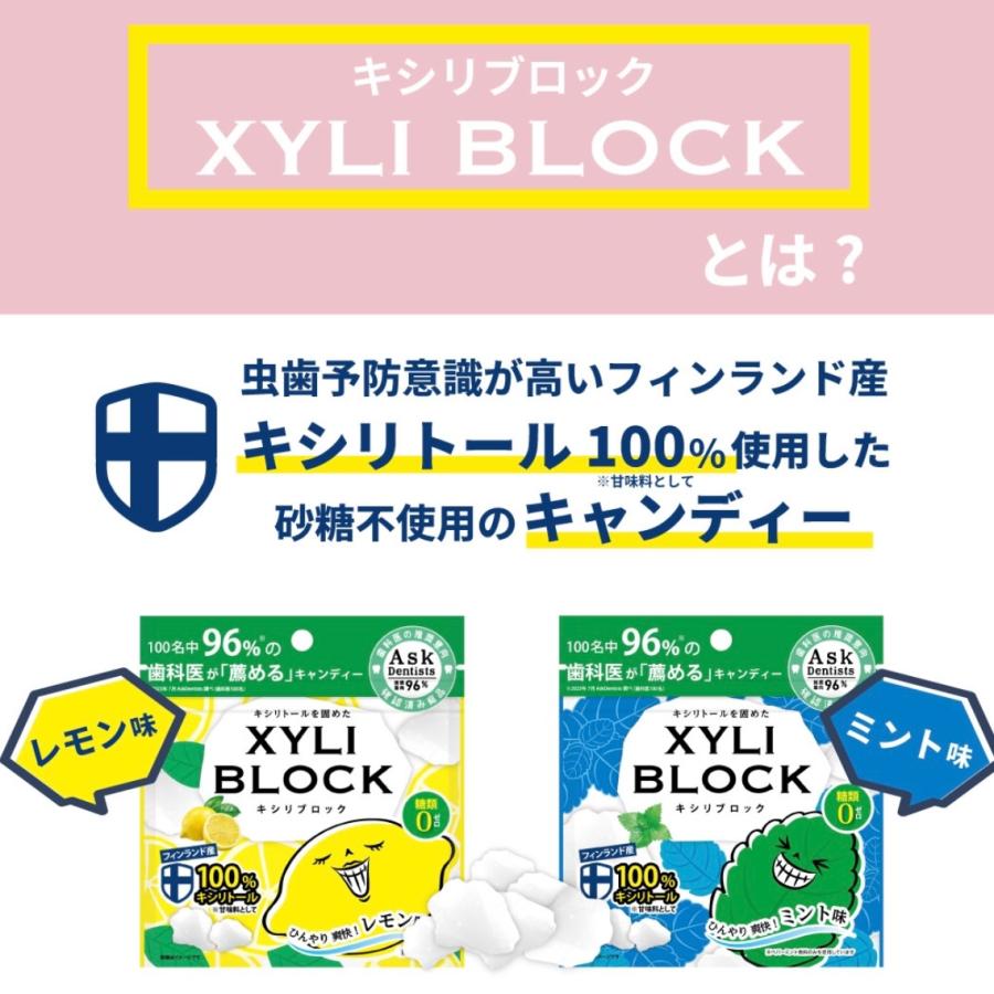 キシリトール 100% 20個セット【レモン味10個】 【ミント味10個】 22g
