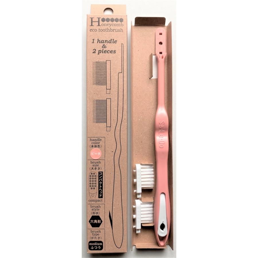 歯ブラシ 新サレド ミューハニカム 替ブラシ2ヶ付 六角形 オーラル