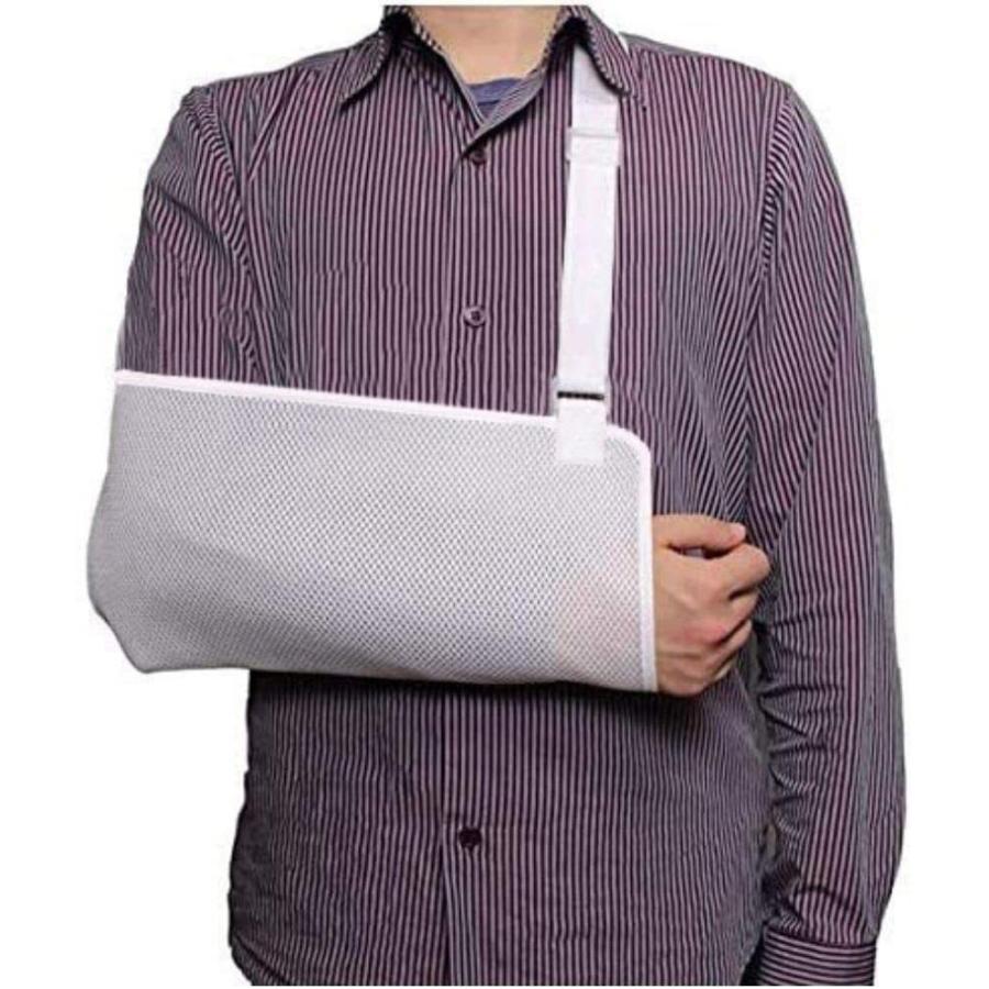 腕つりサポーター 腕の骨折・脱臼時のギブス固定 メッシュ繊維 通気性良好 アームホルダー フリーサイズ ブラック |  | 02