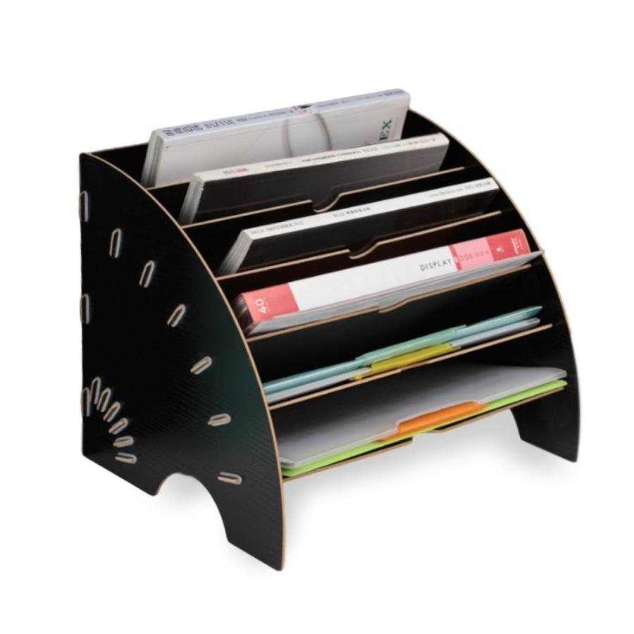 ファイルボックス A4トレー 木製 卓上収納 ファイルラック 書類トレー デスクトレー書類入れ (ナチュラル) |  | 02