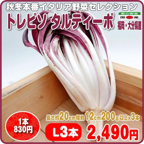 冬本番イタリア野菜セレクション トレビソ タルティーボ ｌサイズ ３本 福岡 大分県産 04tt4023 イーファーマーズ 通販 Yahoo ショッピング