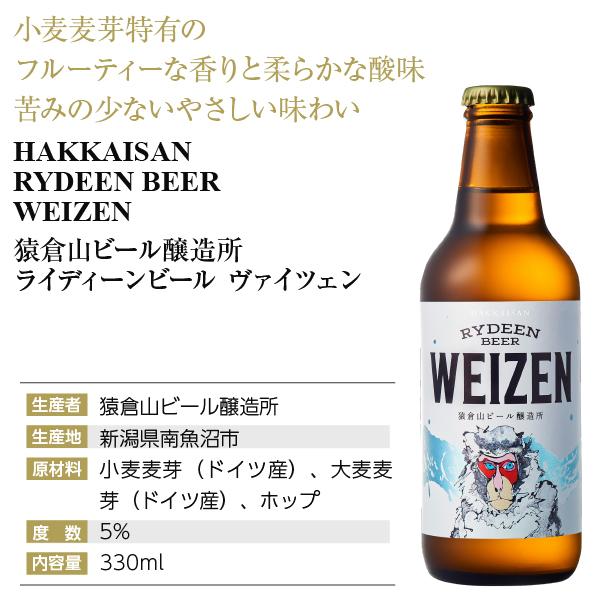 ライディーンビール 国産 クラフトビール 八海山 ヴァイツェン 330ml
