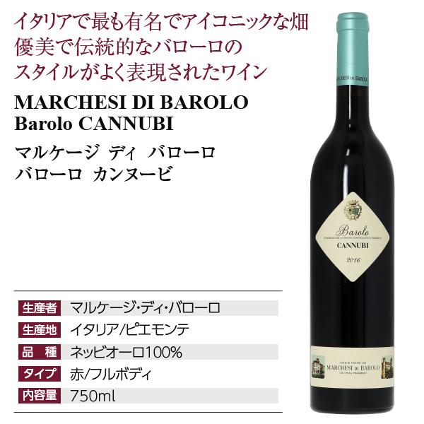 赤ワイン イタリア マルケージ ディ バローロ カンヌービ 2018 750ml