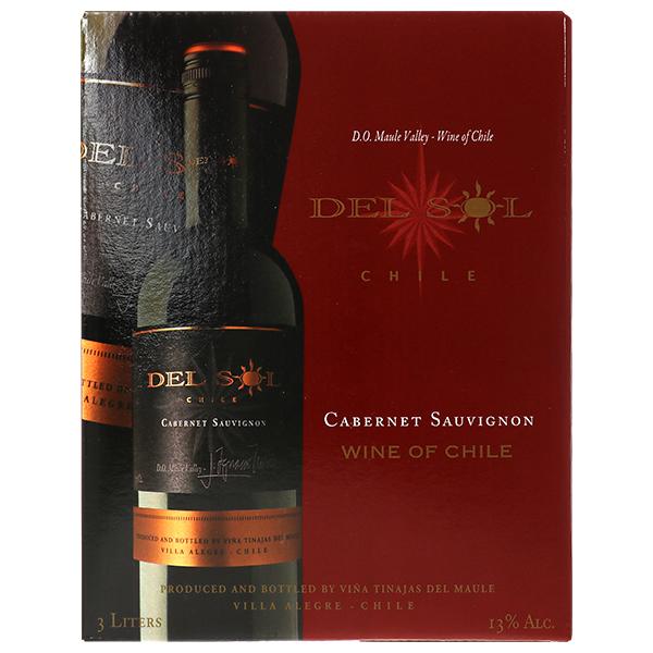 赤ワイン チリ デル ソル カベルネソーヴィニヨン（赤） 3000ml バッグインボックス ボックスワイン カリフォルニア 箱ワイン 包装不可2,035円