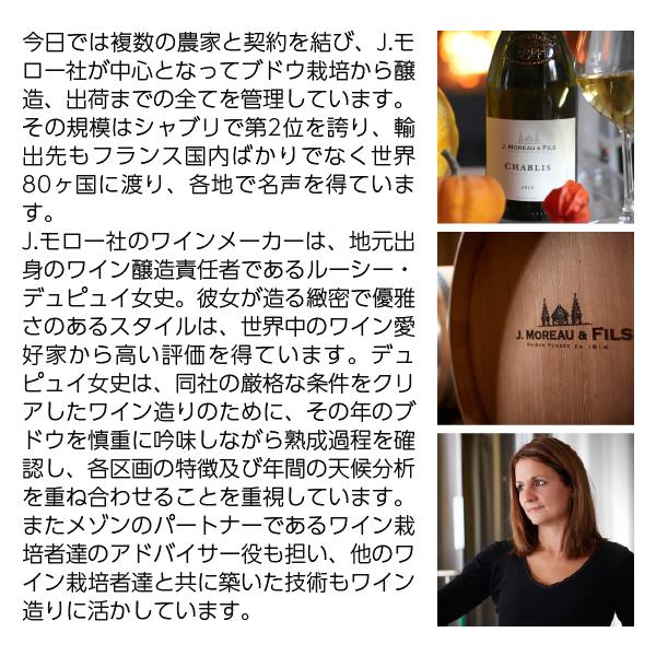 白ワイン フランス ブルゴーニュ J.モロー エ フィス シャブリ 2023