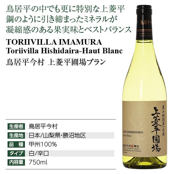 白ワイン 国産 鳥居平今村 上菱平圃場ブラン 2024 750ml 日本ワイン