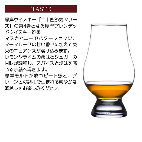 厚岸蒸溜所 ブレンデッドウイスキー 処暑（しょしょ） 48度 箱付 700ml 