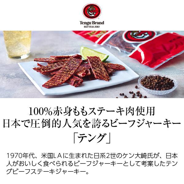 テング ビーフステーキジャーキー バイツ ホット 30g 食品 包装不可｜e-felicity｜02