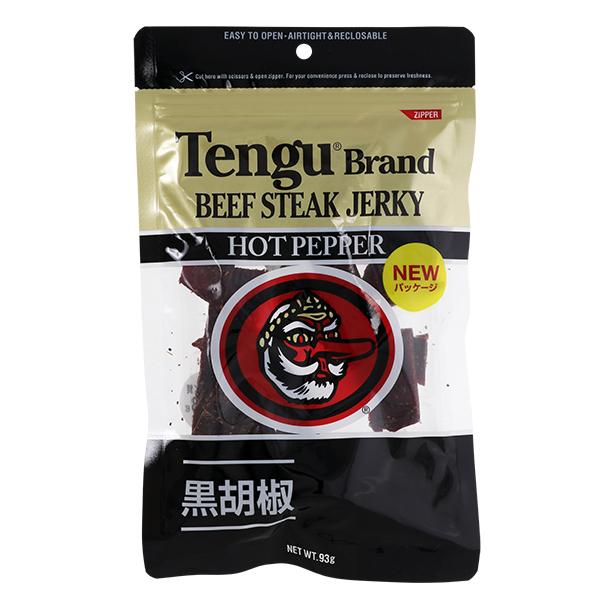 Tengu テング　ビーフステーキジャーキー　17袋　93g 天狗 テング ビーフステーキジャーキー ホットペッパー 93g 食品 包装