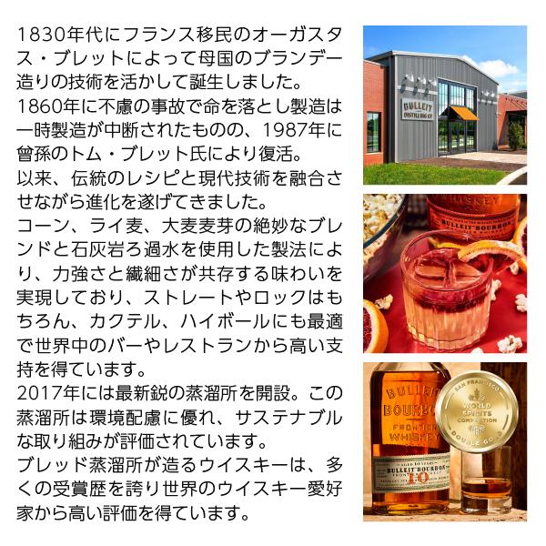 BULLEIT（ブレット） ポイント3倍 ウイスキー バーボン 45度 正規 箱