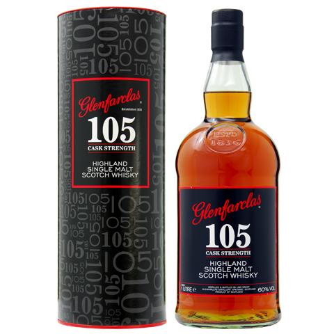 グレンファークラス ウイスキー 105 カスクストレングス 60度 円筒箱付
