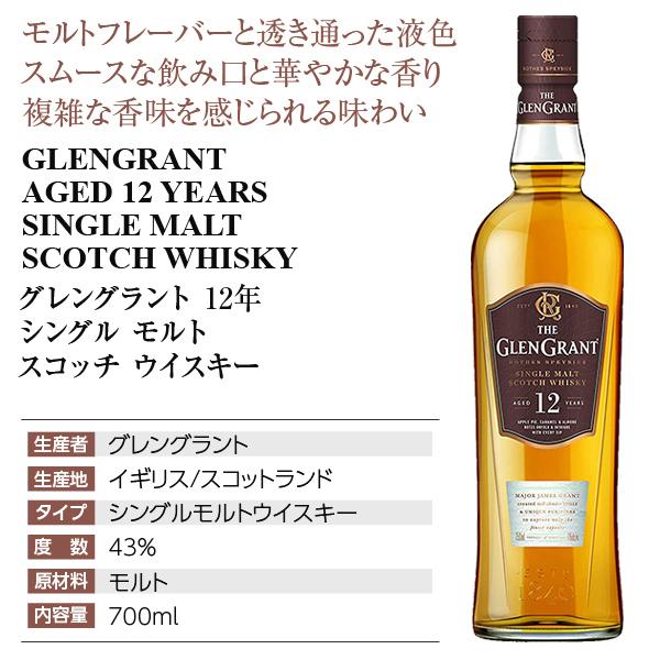 THE GLEN GRANT（グレン グラント） ウイスキー 12年 43度 正規 箱付