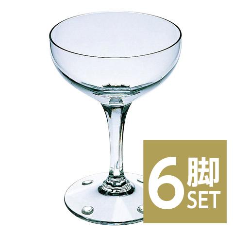 東洋佐々木ガラス ワイングラス バンポン付き シャンパン 6脚セット 