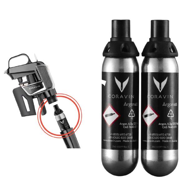 送料無料 ワイングッズ コラヴァン アルゴン カプセル 2本セット