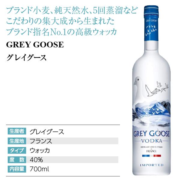 グレイグース（GREY GOOSE） ウォッカ グレイグーズ（グレイグース）40