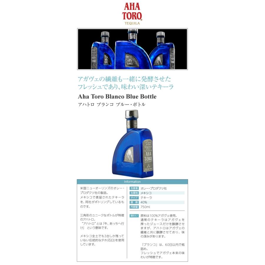 テキーラ アハトロ ブランコ ブルー ボトル 40度 並行 750ml スピリッツ 包装不可