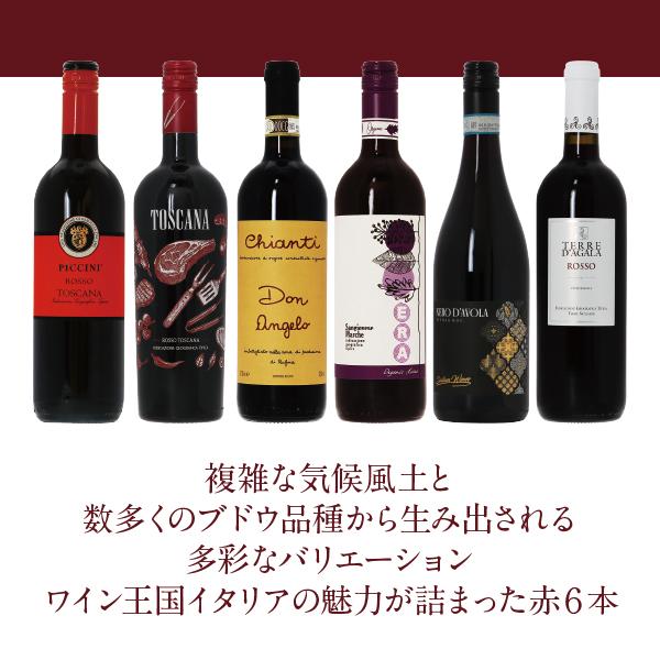 300円OFFクーポン 【6】赤ワインセット ワイン王国「イタリア」の
