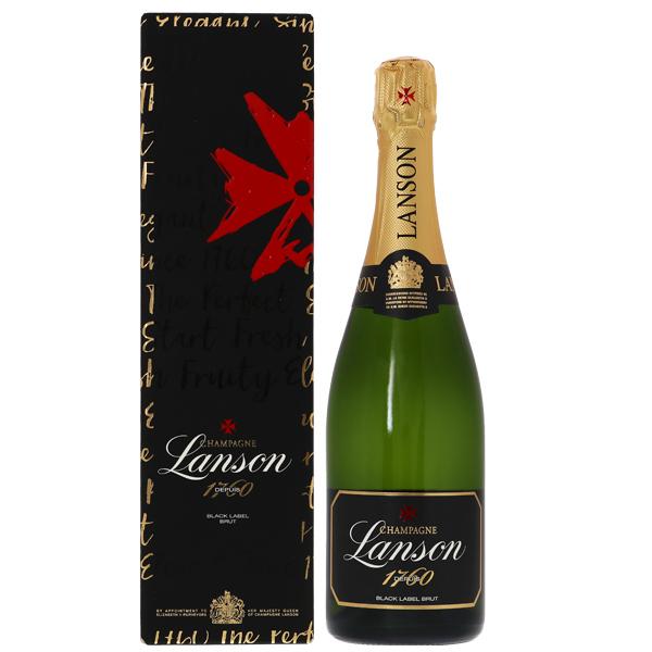 シャンパン フランス シャンパーニュ ランソン ブラックラベル ブリュット 並行 箱付 750ml 包装不可｜e-felicity