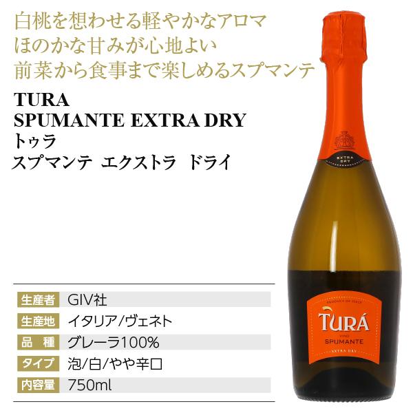 スパークリングワイン イタリア トゥラ スプマンテ エクストラ ドライ