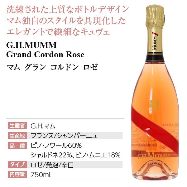 シャンパン フランス シャンパーニュ マム グラン コルドン ロゼ 正規