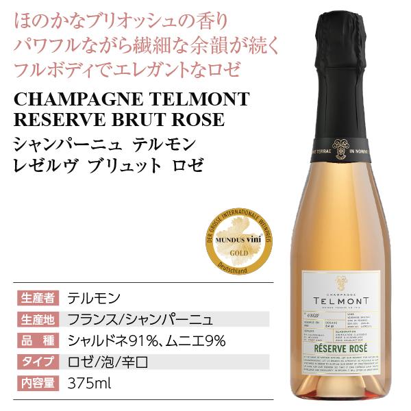 シャンパン フランス シャンパーニュ ハーフ テルモン レゼルヴ