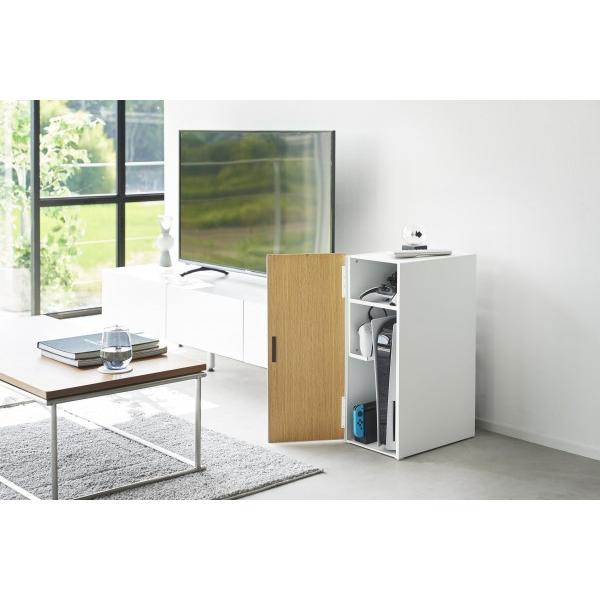 山崎実業 ゲーム機収納ラック タワー ホワイト 白 02109-5R2 K Yamazaki ゲーム収納ラック ホワイト tower ｜ ゲーム機収納