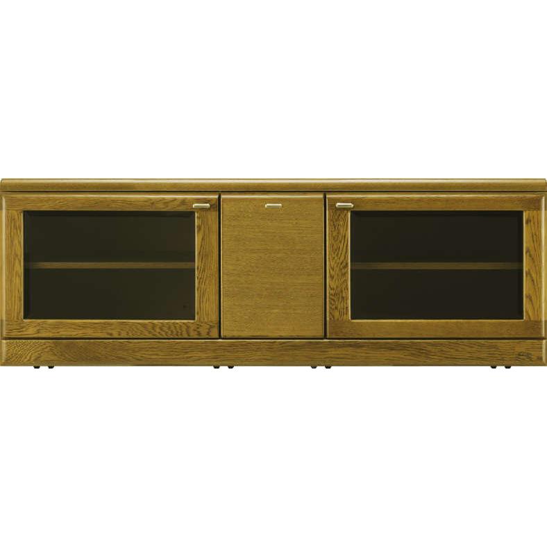 浜本工芸 テレビ台 テレビボード125 キャスター付き ナラ 無垢材