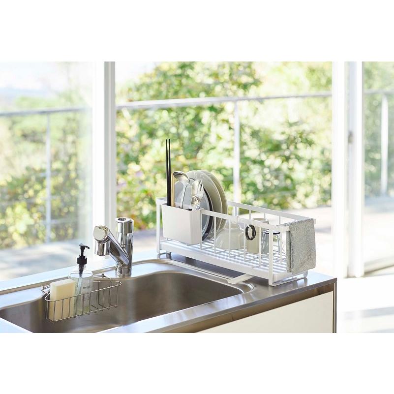 スリムツーウェイ水切りワイヤーバスケット タワー tower 山崎実業