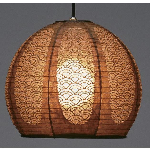 TP-1151 1152 1153 青海波レース和紙 直径45cm ペンダントライト 和風照明 和室 天井 白 茶 黒 ホワイト 店舗 住宅用 日本製 |  | 01