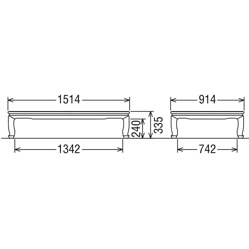 カリモク家具（KARIMOKU FURNITURE） カリモク BE5200KGKH 5尺 花梨座 