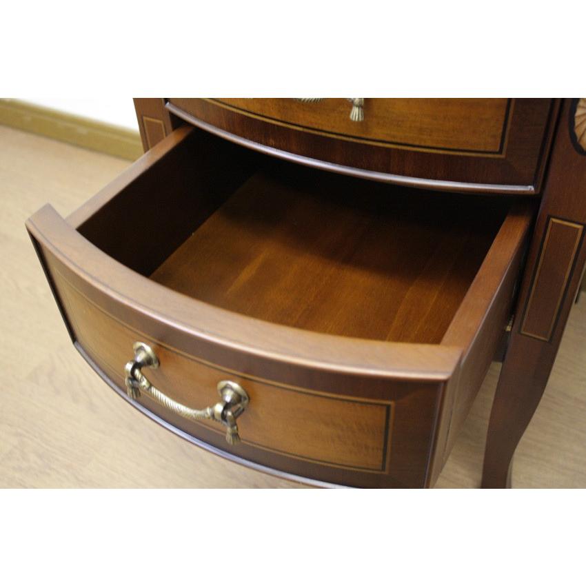 ダークブラウン サイドテーブル 引き出し付き 東海家具展示品