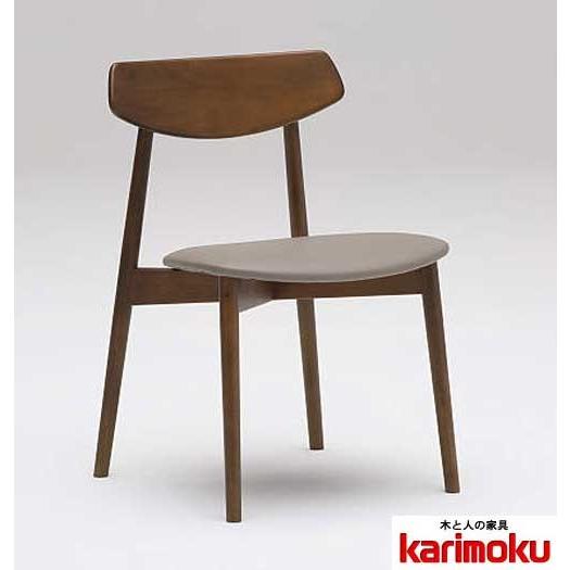 カリモク CD4035 CD4065 食堂椅子 食卓椅子 ダイニングチェア 肘無し椅子 合成皮革張り 選べるカラー スタッキング 日本製家具 正規取扱店 木製 単品 バラ売り