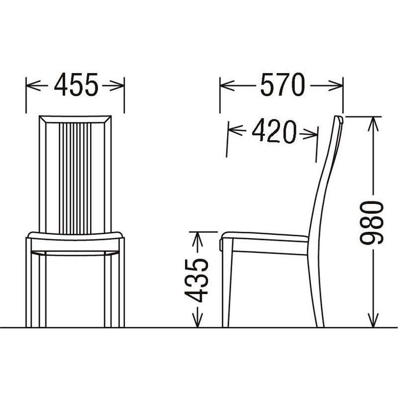 カリモク家具 カリモク CT4815 食堂椅子 食卓椅子 ダイニング