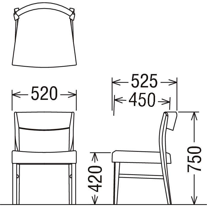 カリモク家具（KARIMOKU FURNITURE） カリモク CT5305 CT5355 食堂椅子