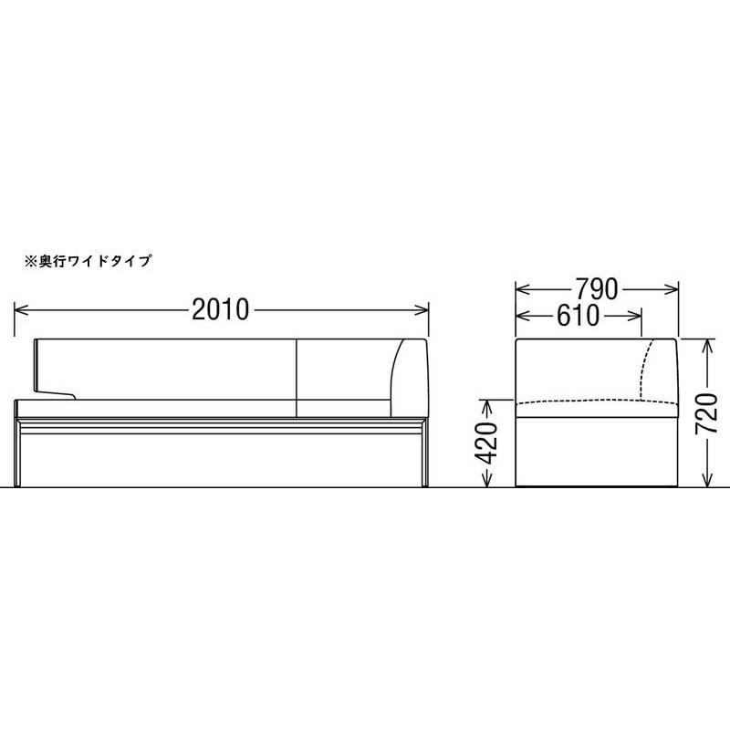 カリモク CU5788 CU5798 食堂椅子 3人掛け椅子(右) ダイニング椅子 ベンチ LDチェアー 合成皮革 選べるカラー 日本製家具 正規取扱店 木製 単品 バラ売りの画像