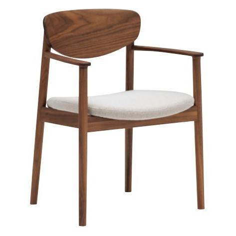 カリモク CW5610 食堂椅子 食卓椅子 ダイニングチェア 肘掛椅子 合成皮革張り 選べるカラー 肘付椅子 日本製家具 正規取扱店 木製 ブナ 単品 バラ売り