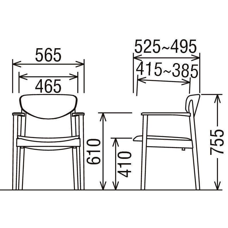 カリモク家具（KARIMOKU FURNITURE） カリモク CW5640 食堂椅子 食卓