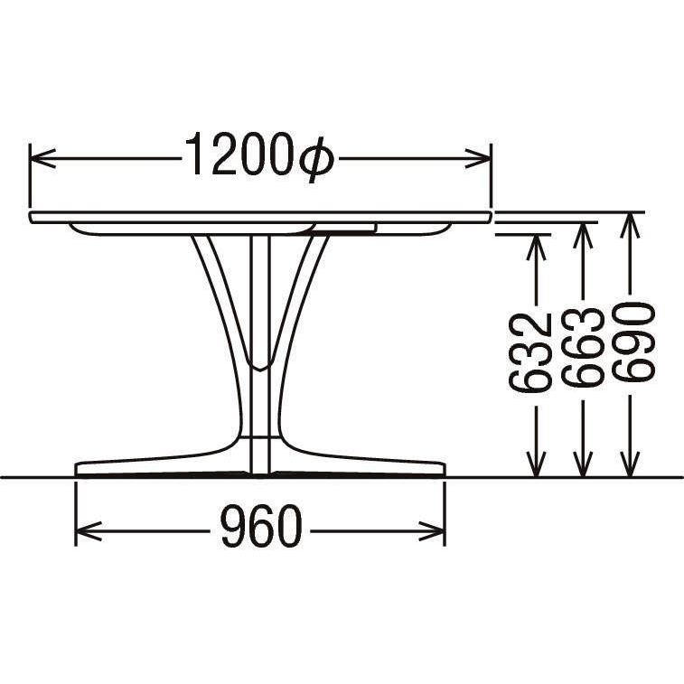 ⭐️専用です⭐️カリモク　120センチ　高さ66センチ　クラシック円形テーブル ⭐️専用です⭐️カリモク 120センチ 高さ66センチ クラシック