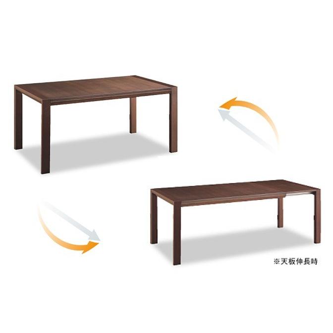 カリモク DU5603 DU5608 135~180ｃｍ天板伸長式ダイニングテーブル 食卓テーブル テーブルのみ オーク ウォールナット メープル チェリー 日本製家具 | カリモク家具 | 02