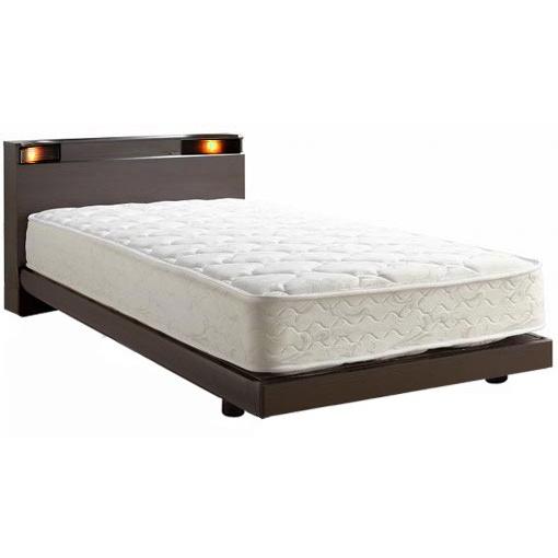Sealy ダブルベッド　ブラウン　照明付き Sealy（シーリー） エレクトラ ダブル ブラウン レッグタイプ 脚付き