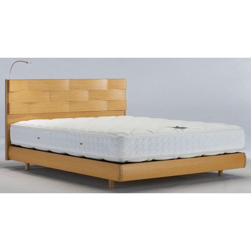 フランスベッド エスプリセレブES-901 セミダブルサイズ レッグタイプ 脚付き ステーション LED照明付き 日本製家具 マットレス付き