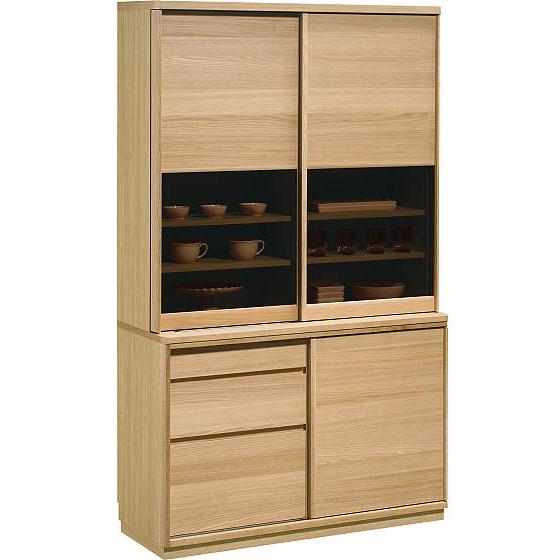 カリモク ET4410 ET4430 食器棚 115キッチンボード ダイニングボード ナチュラル 引き扉 ブラウン カップボード 食器収納 設置 日本製家具 | カリモク家具 | 03